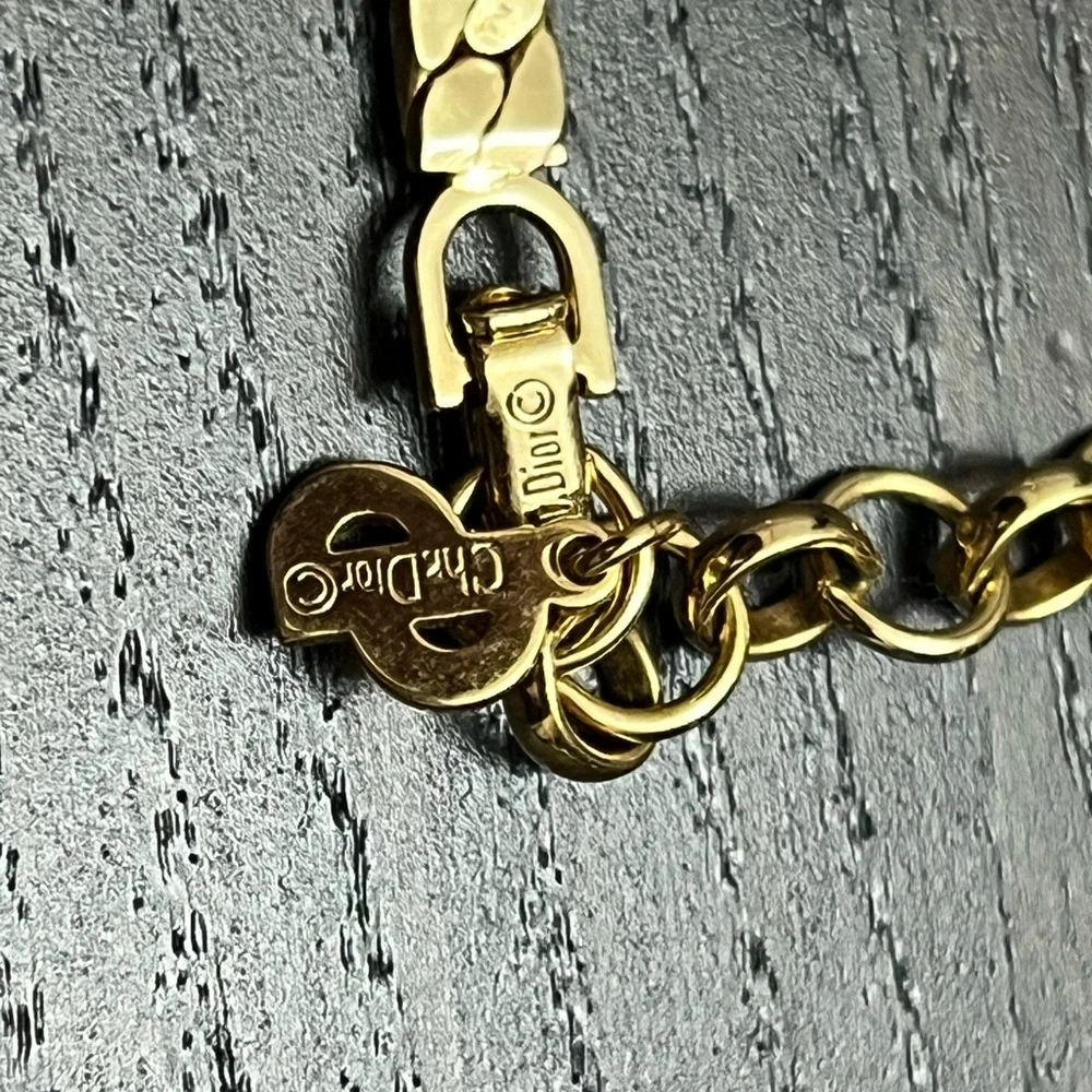 Vintage Dior necklace and earrings set Missing stones - Picture 7 of 7